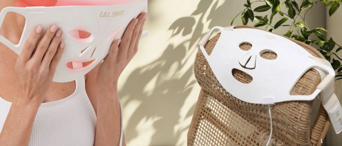 LED veido kaukė su infraraudonaisiais spinduliais – efektyvi odos priežiūra namuose